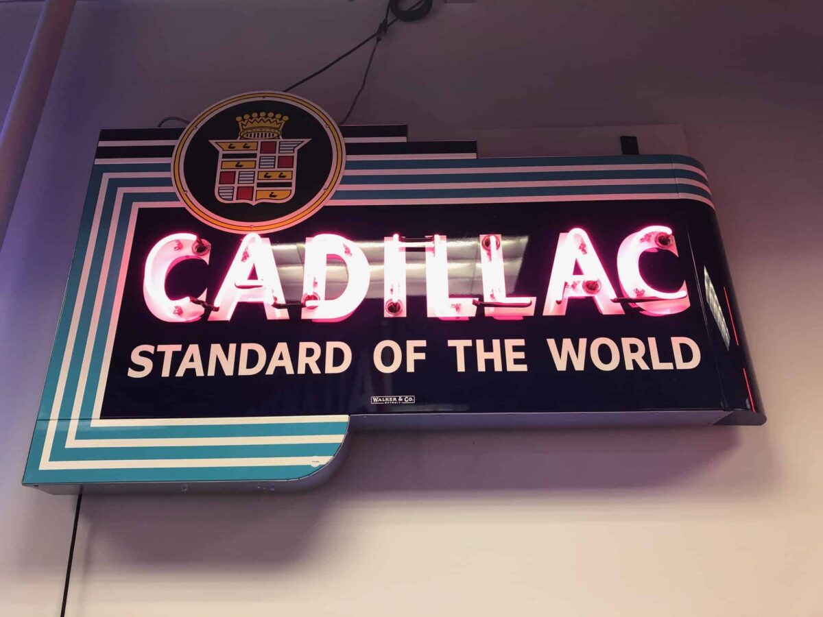 1940's Cadillac "Standard Of The World" Neon