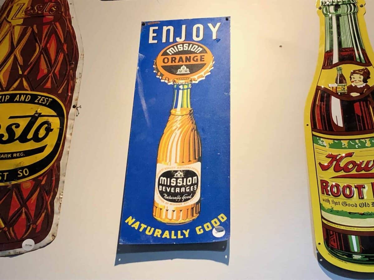 Mission Orange Soda Tin Sign