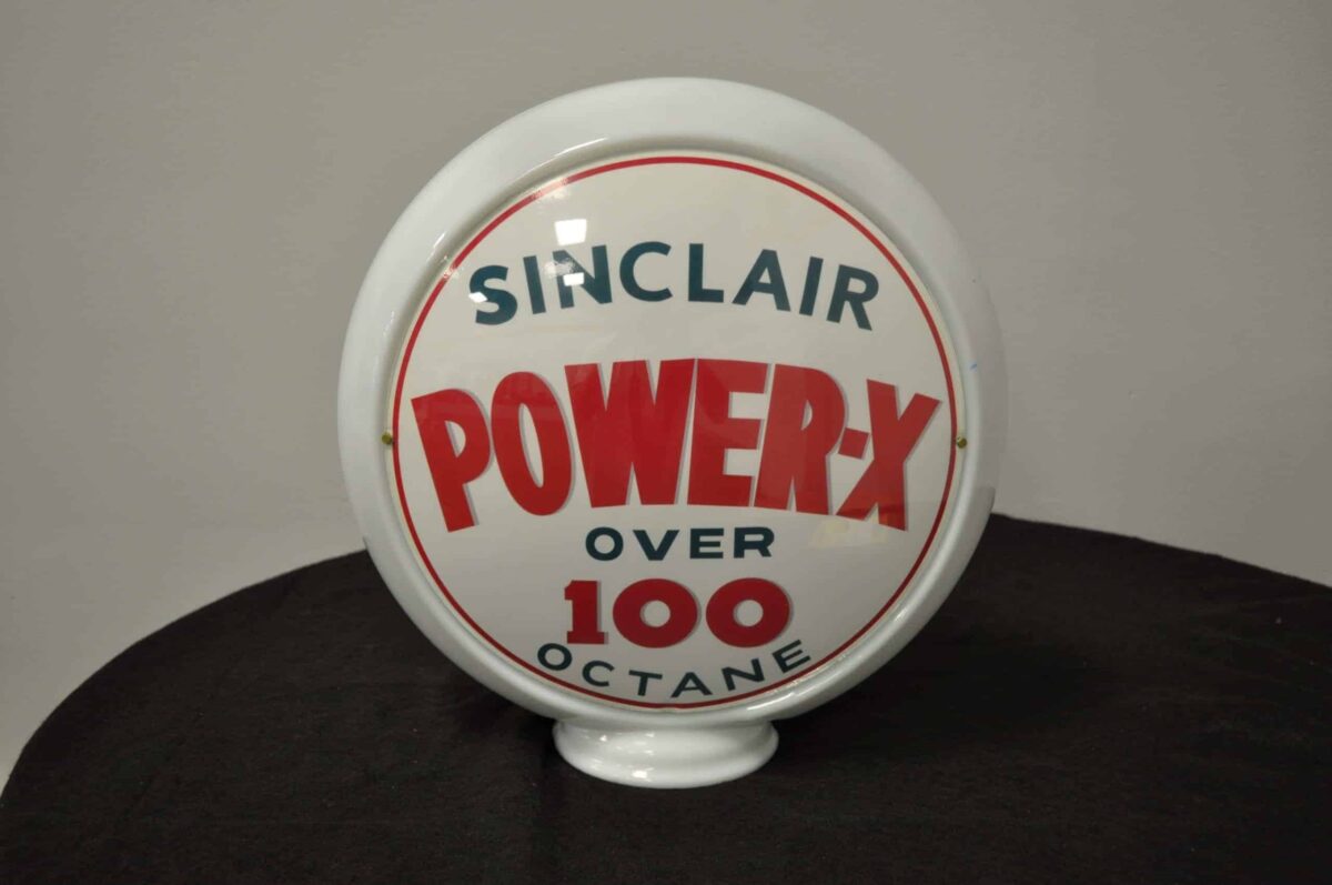 Sinclair Power-X 100 Octane Glass Globe